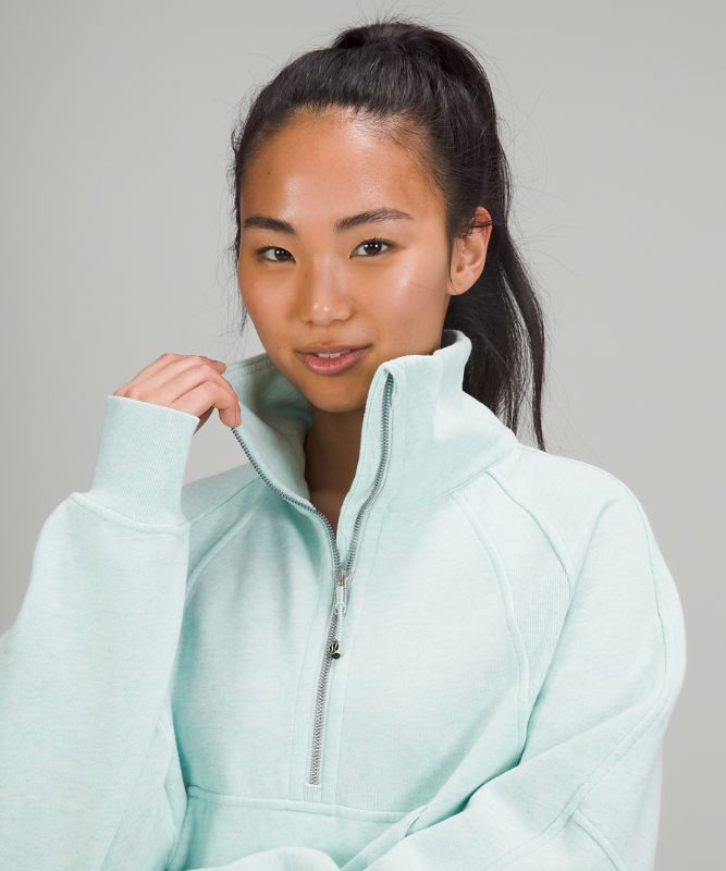 Scuba Oversized Funnel Neck Half Zip