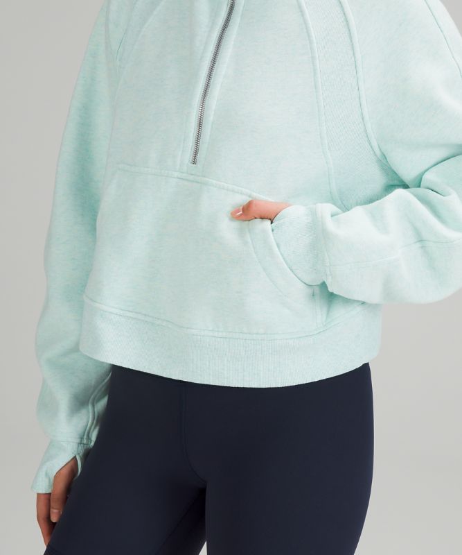 Scuba Oversized Funnel Neck Half Zip