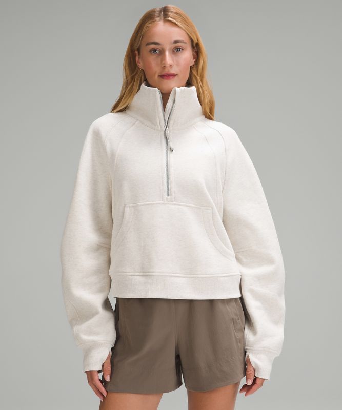 Scuba Oversized Funnel-Neck Half Zip