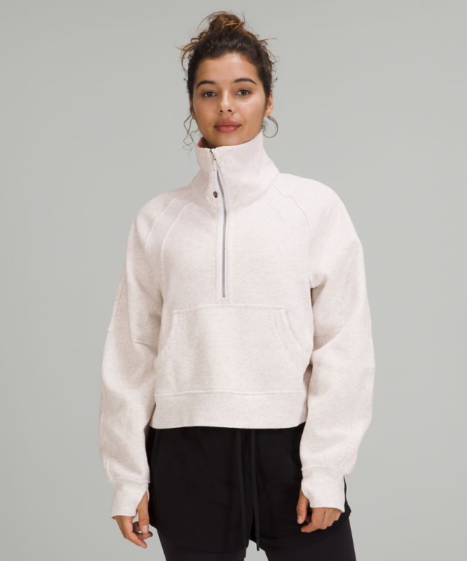 Scuba Oversized Funnel Neck Half Zip