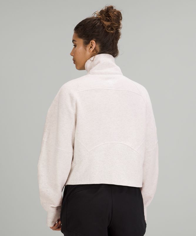 Scuba Oversized Funnel Neck Half Zip