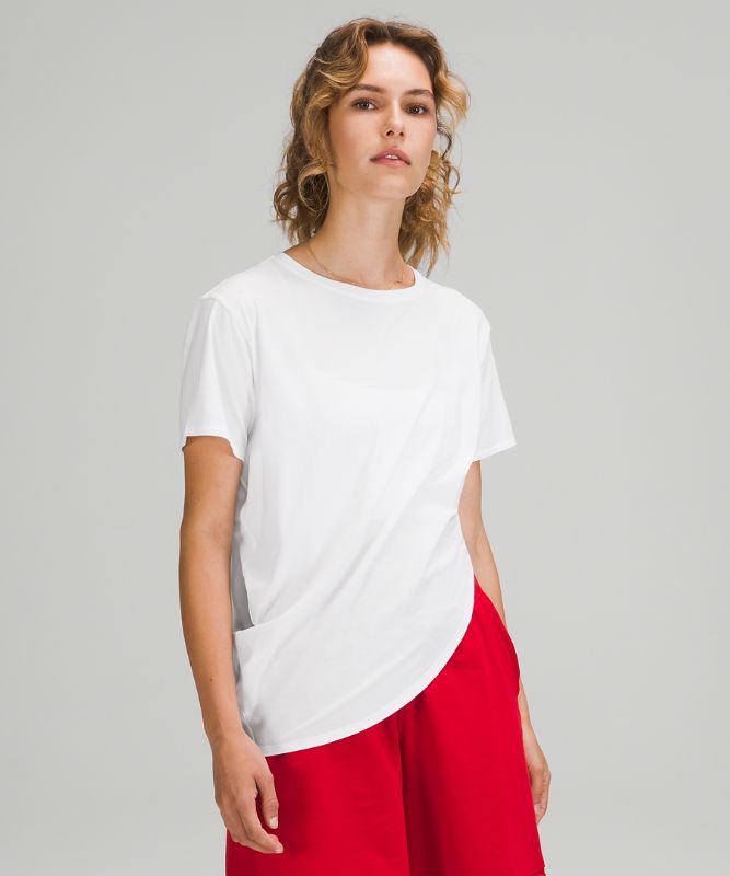 LA Asymmetrical Relaxed Crew T-Shirt