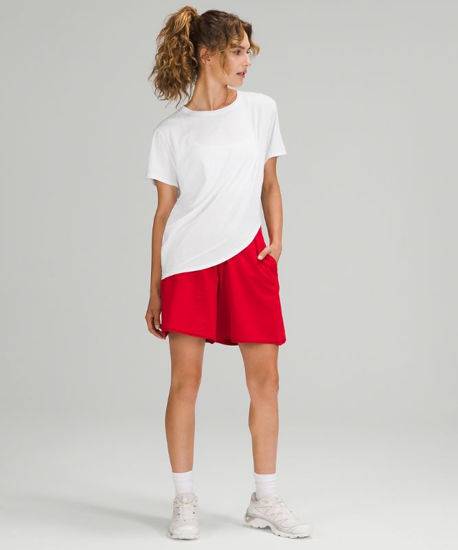 LA Asymmetrical Relaxed Crew T-Shirt