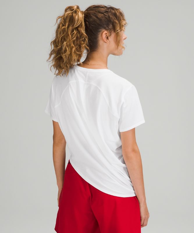 LA Asymmetrical Relaxed Crew T-Shirt