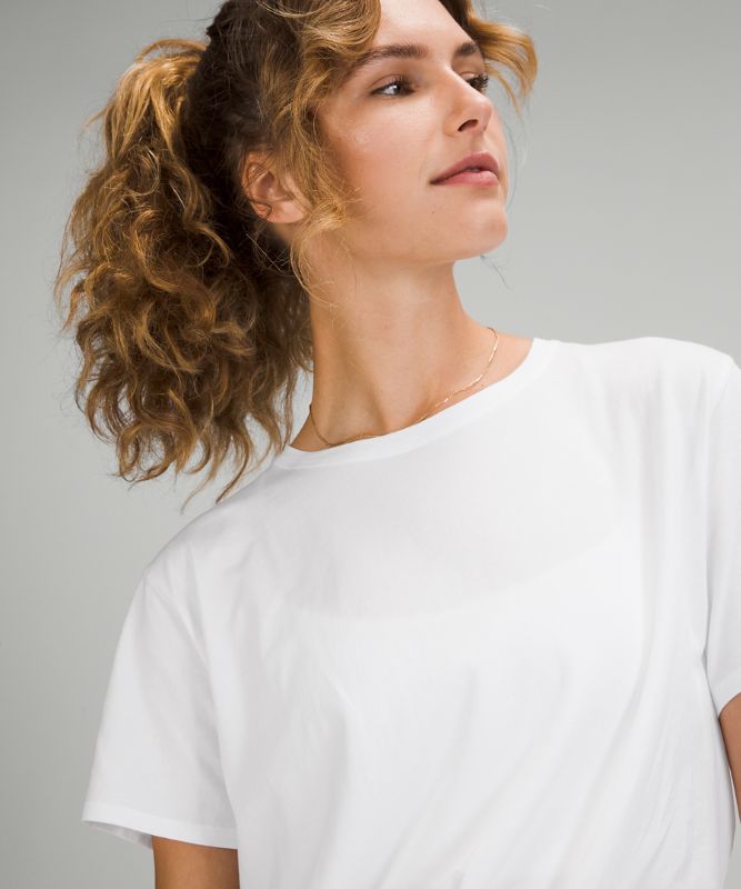 LA Asymmetrical Relaxed Crew T-Shirt