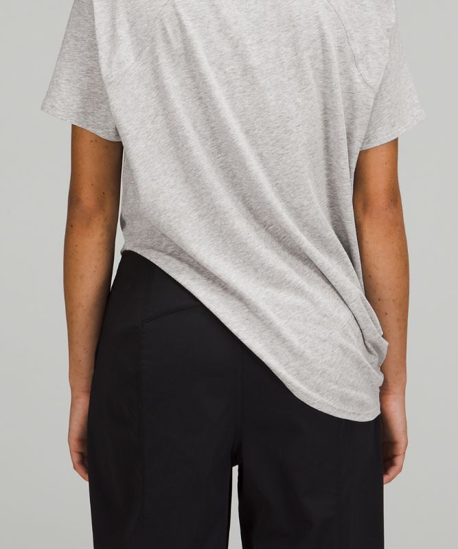 LA Asymmetrical Relaxed Crew T-Shirt