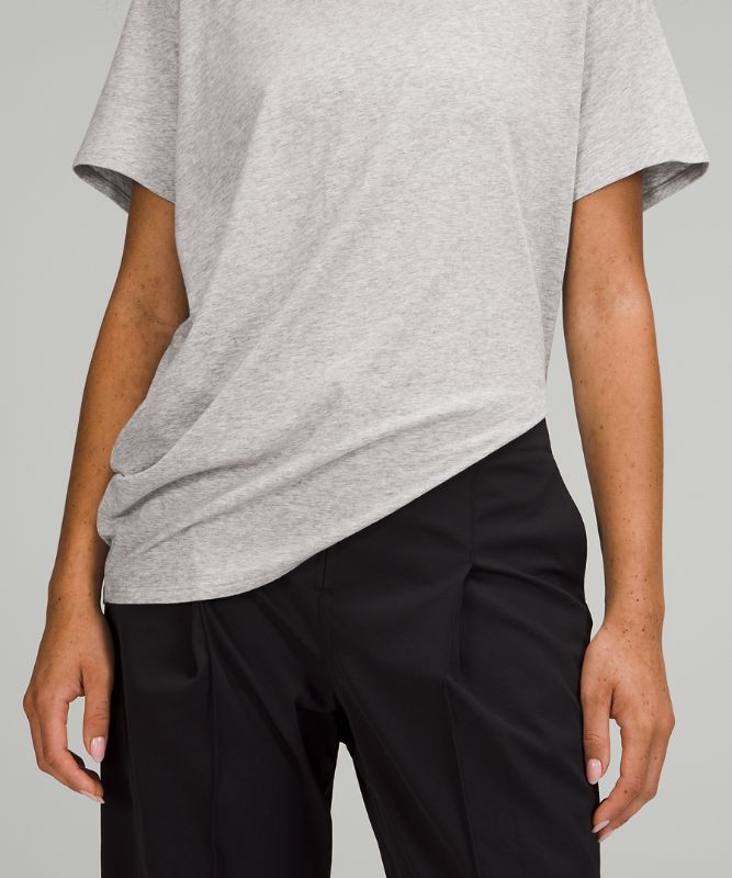 LA Asymmetrical Relaxed Crew T-Shirt