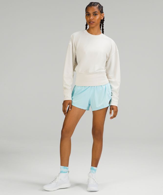 Modal Fleece Ribbed-Waist Pullover