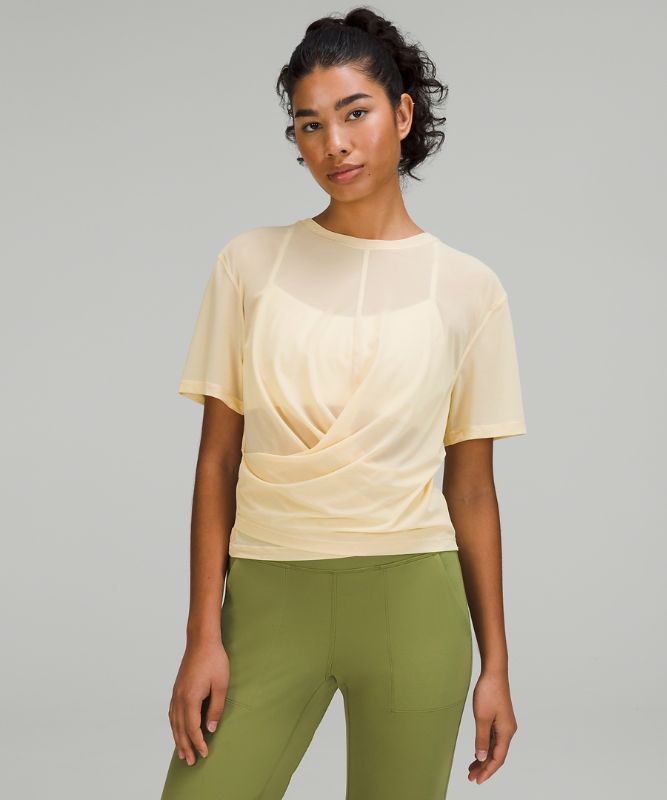 Lightweight Mesh Reversible Yoga T-Shirt