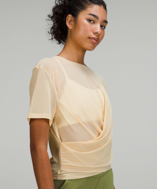 Lightweight Mesh Reversible Yoga T-Shirt