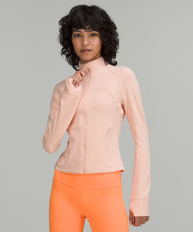 Peach cropped jacket best sale