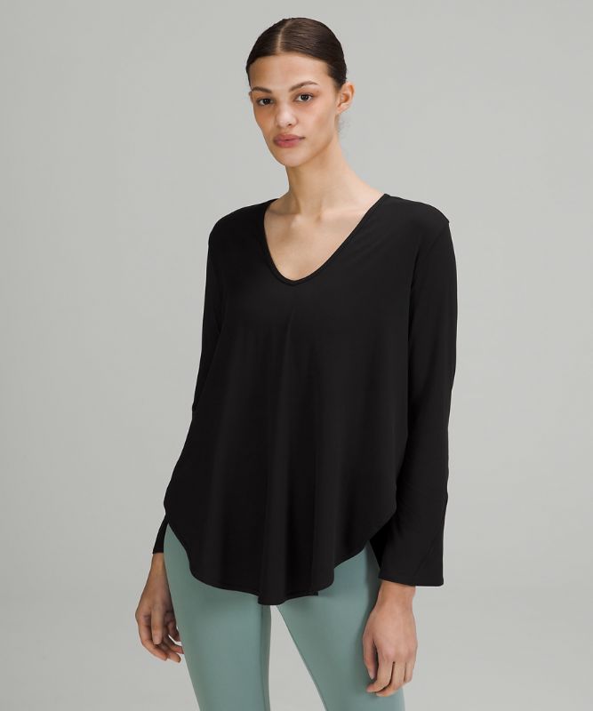 Nulu Relaxed-Fit Yoga Long Sleeve Shirt