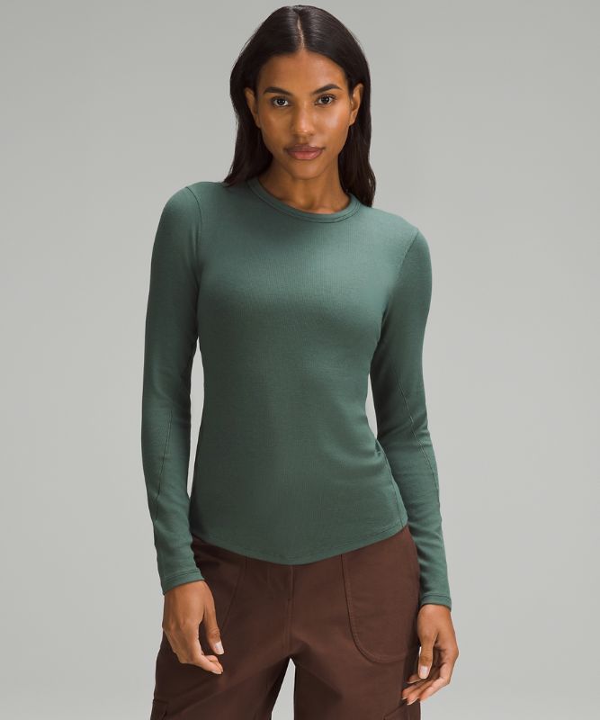 Lululemon Hold Tight Cropped T-Shirt Dark Forest Size 6 - $41