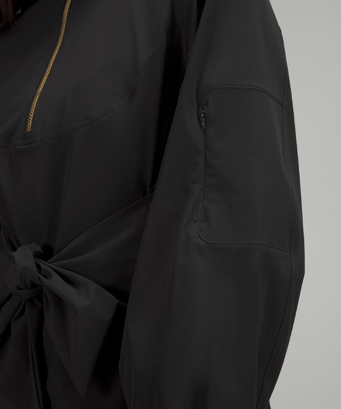 New Year Tied Waist Half-Zip Track Jacket