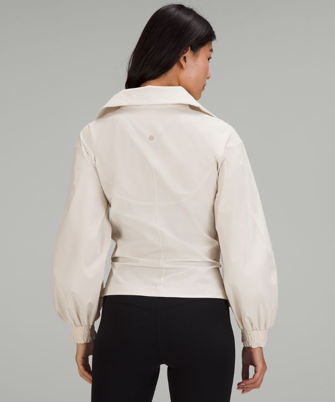 New Year Tied Waist Half-Zip Track Jacket