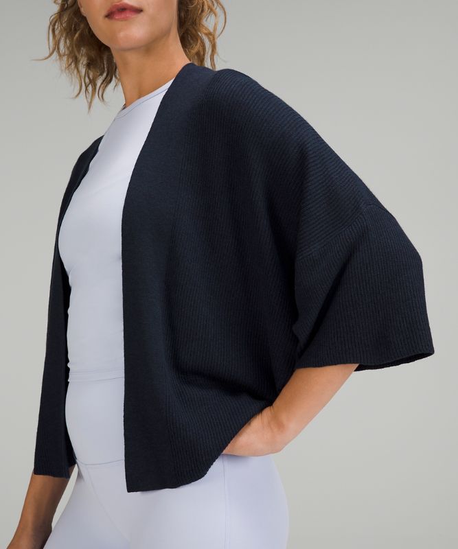 Boxy Cashlu Knit Wrap