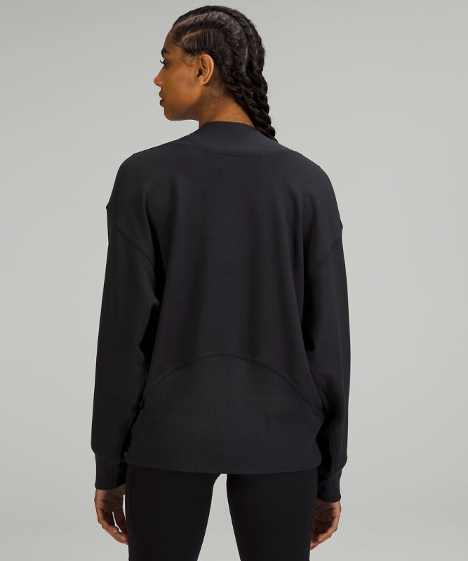 Modal Fleece Crossover Pullover