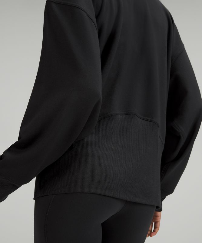 Modal Fleece Crossover Pullover