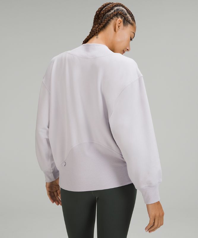 Modal Fleece Crossover Pullover