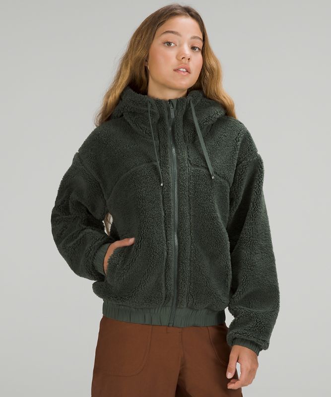 Textured Fleece Reversible Jacket