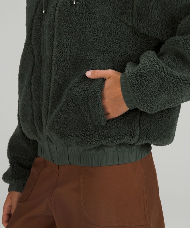 Textured Fleece Reversible Jacket