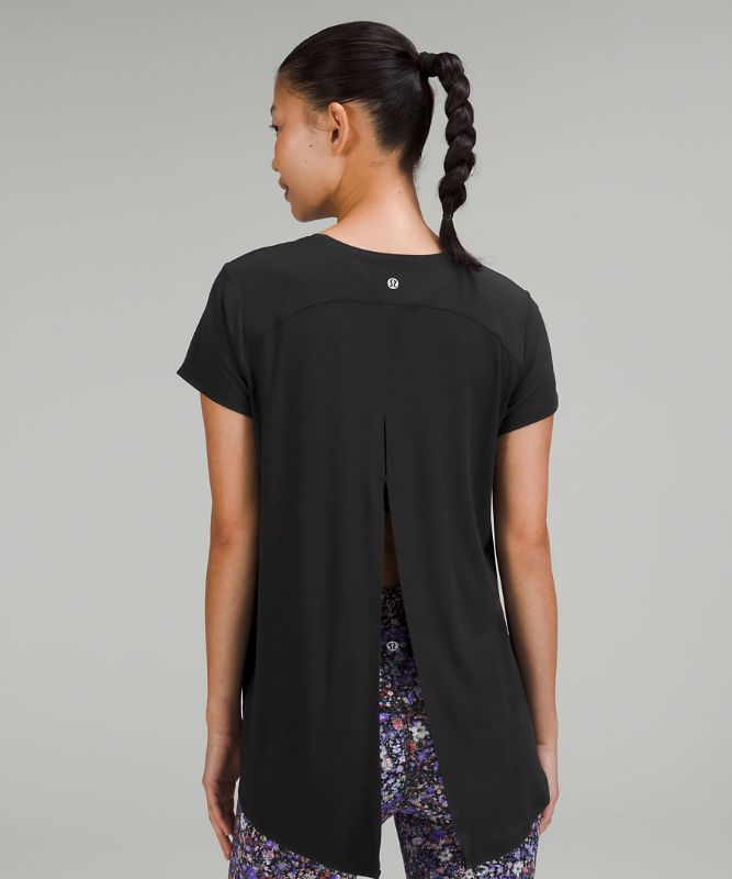 Modal Open Up Tie Back T-Shirt