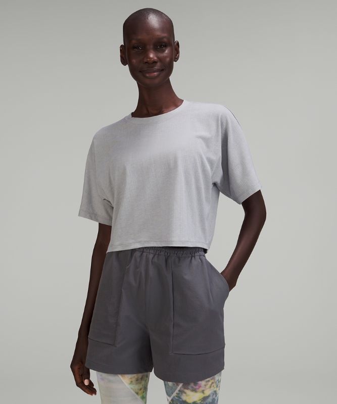 LAB Ribbed Boxy Short-Sleeve Shirt