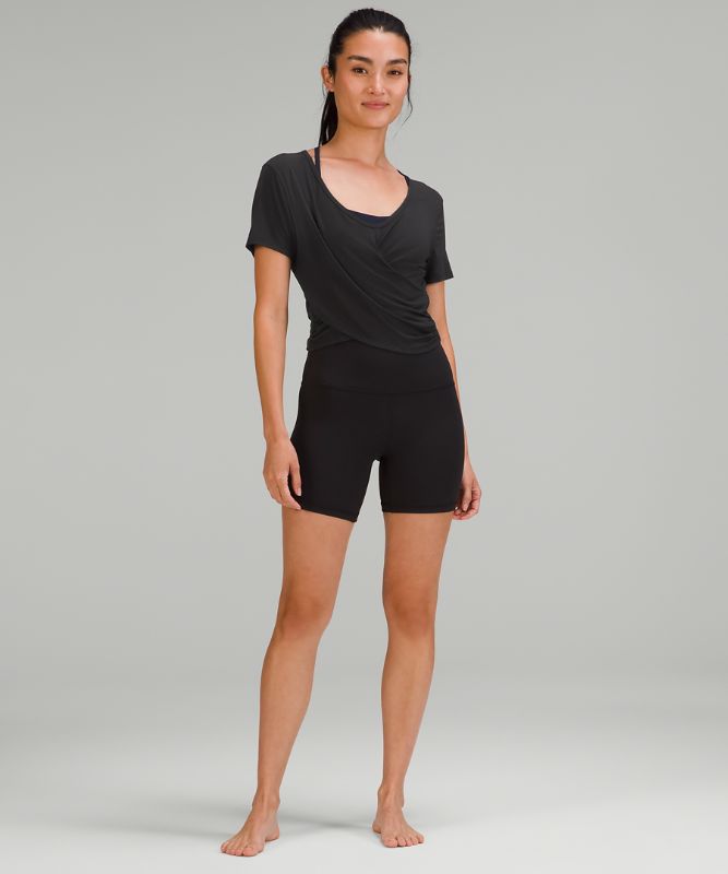 Modal-Blend Yoga Short Sleeve Shirt