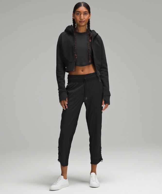 Scuba Full-Zip Cropped Hoodie