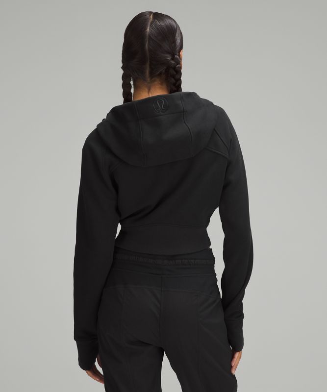 Scuba Full-Zip Cropped Hoodie