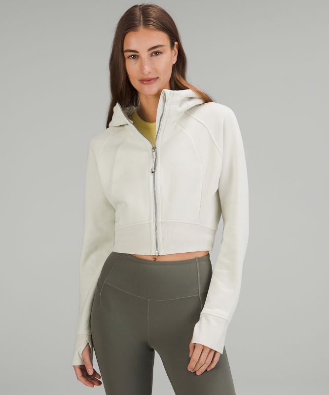 Scuba Full-Zip Cropped Hoodie