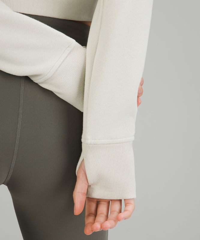 Scuba Full-Zip Cropped Hoodie