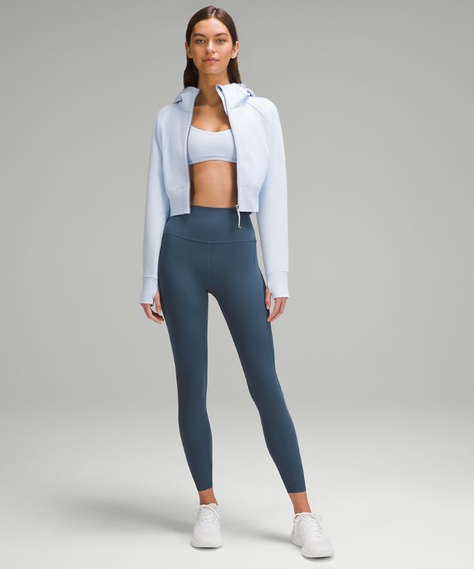 Scuba Full-Zip Cropped Hoodie