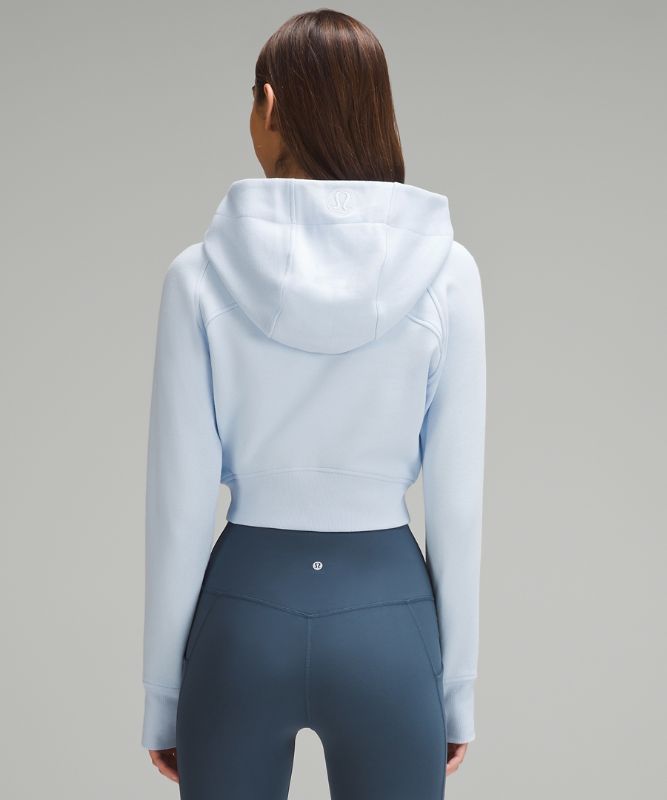 Scuba Full-Zip Cropped Hoodie