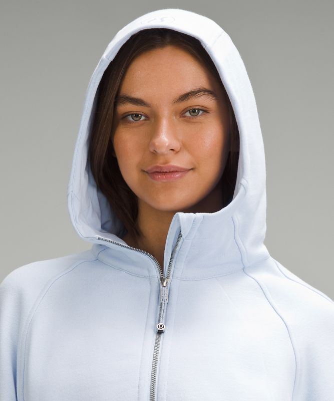 Scuba Full-Zip Cropped Hoodie