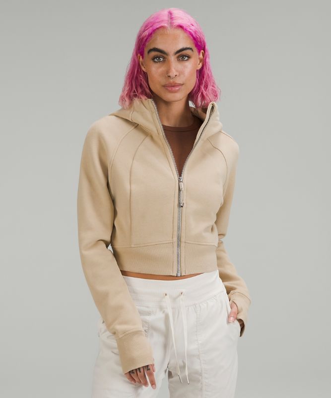 Scuba Full-Zip Cropped Hoodie