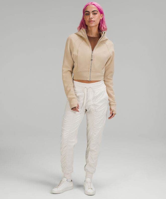 Scuba Full-Zip Cropped Hoodie