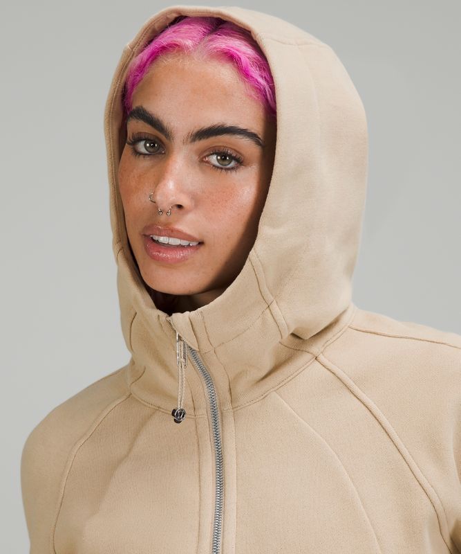 Scuba Full-Zip Cropped Hoodie