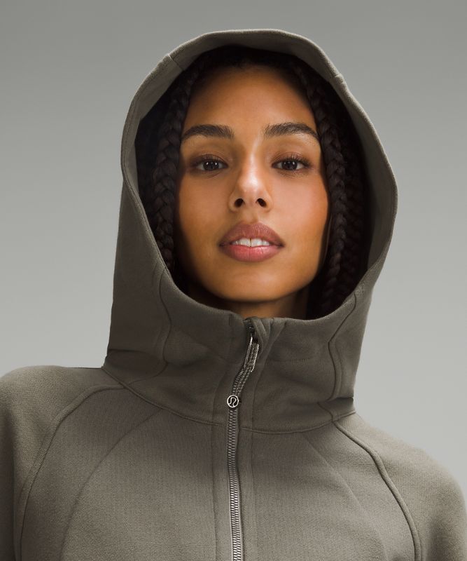 Scuba Full-Zip Cropped Hoodie