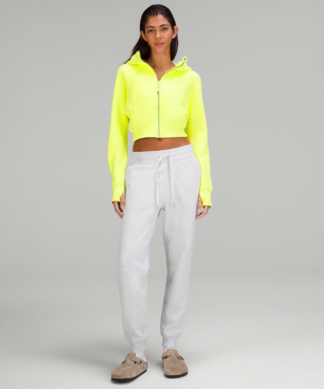 Scuba Full-Zip Cropped Hoodie