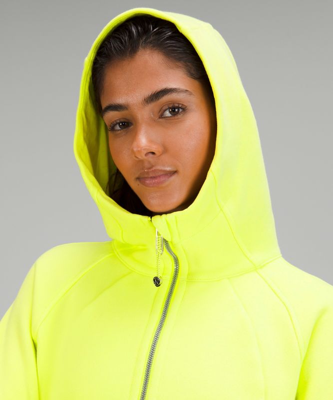 Scuba Full-Zip Cropped Hoodie