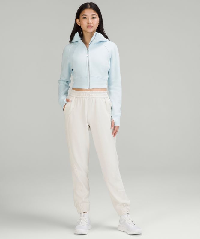 Scuba Full-Zip Cropped Hoodie