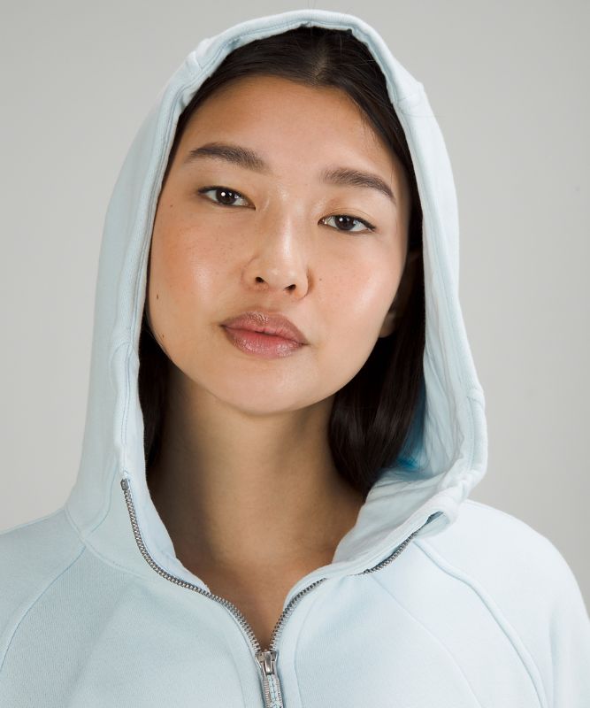 Scuba Full-Zip Cropped Hoodie