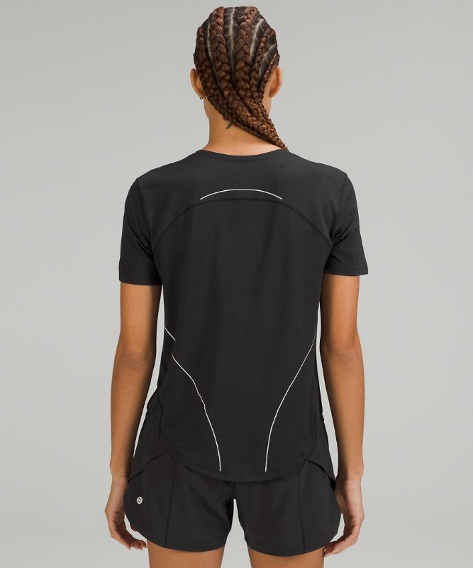 High-Neck Running and Training Reflective T-Shirt Online Only