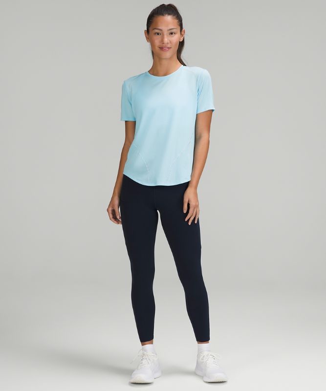 High-Neck Running and Training Reflective T-Shirt