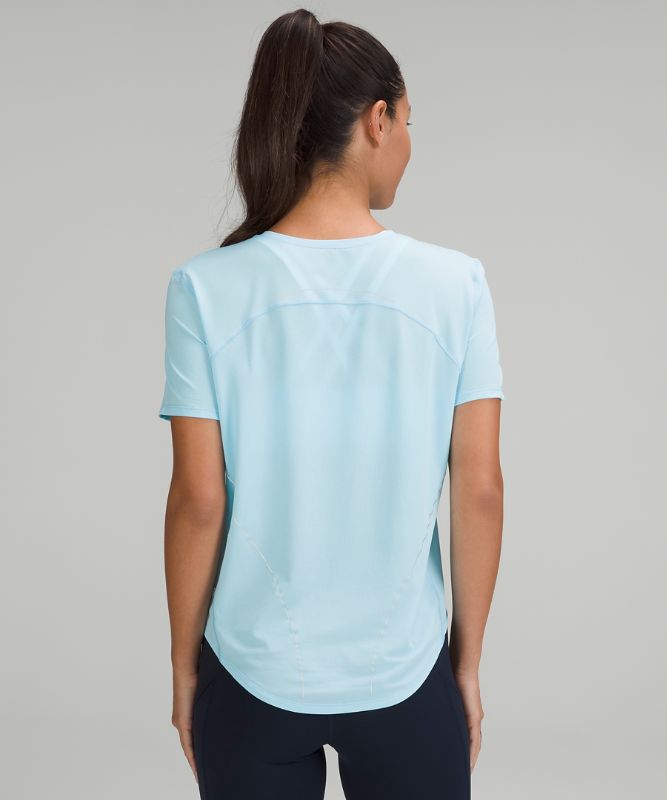 High-Neck Running and Training Reflective T-Shirt