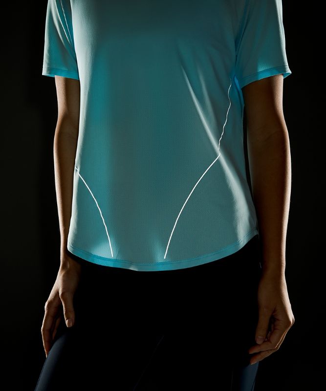 High-Neck Running and Training Reflective T-Shirt