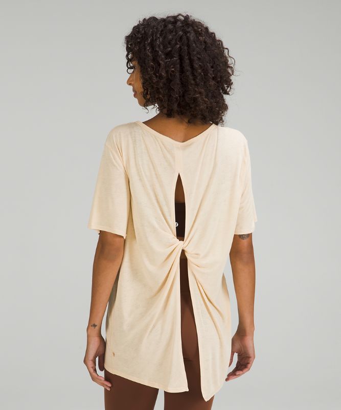 Lightweight Open Back Yoga T-Shirt