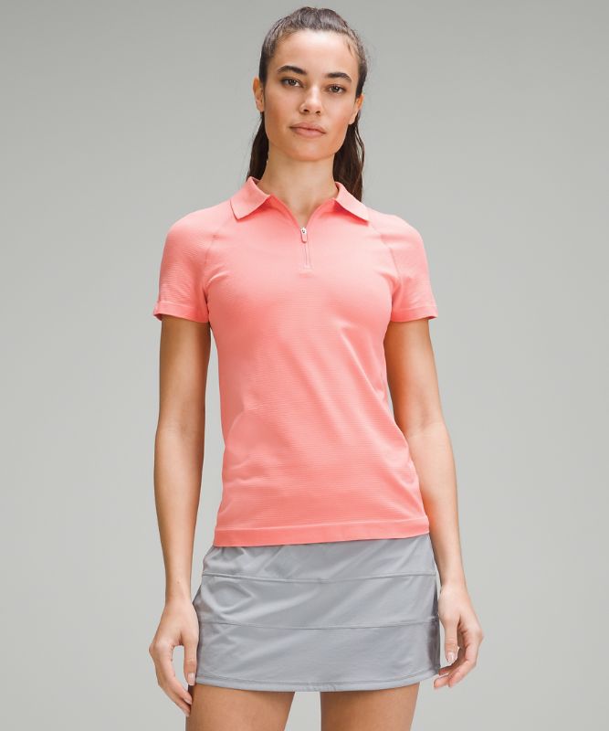 Swiftly Tech Short Sleeve Half-Zip Polo Shirt