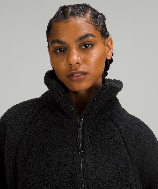 Scuba Oversized Fleece Funnel-Neck Half-Zip *Long